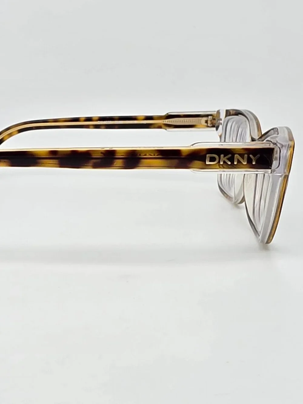 DKNY DY4650 3533 Tortoise on Crystal Clear Cat Eye Eyeglasses Frame w/ Case 51mm
